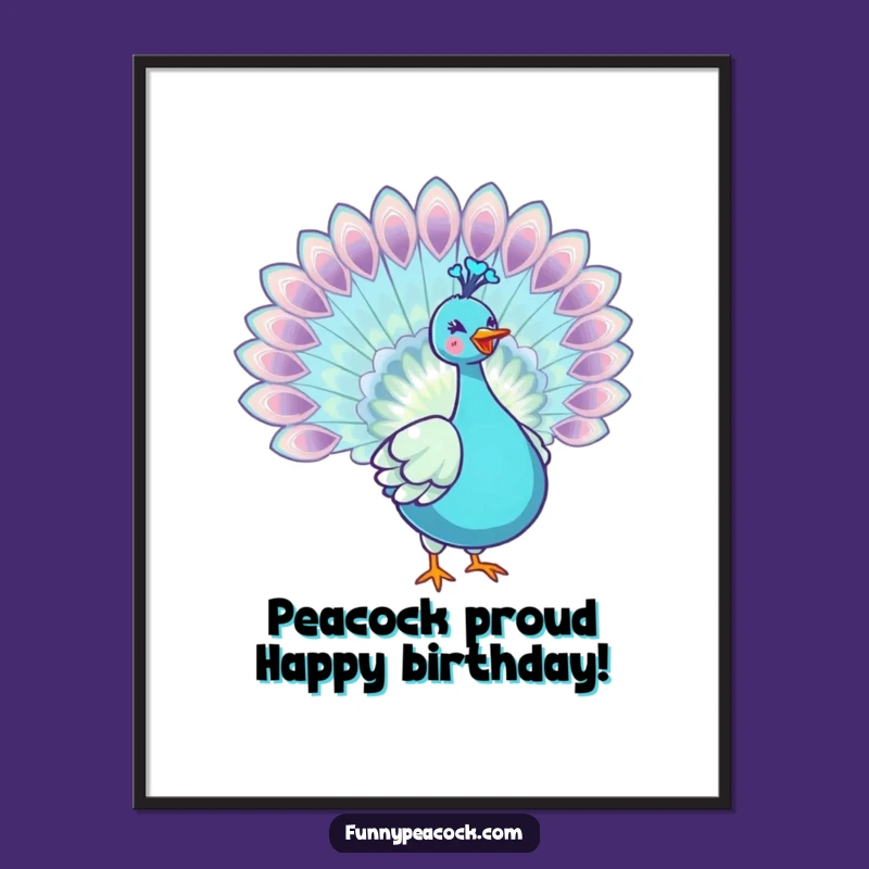 Funny Free Printable Wall Art: Joyful Peacock Feathers - Downloadable Decor!